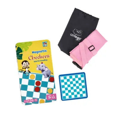 Kid’s Cot & Checkers Game Bundle